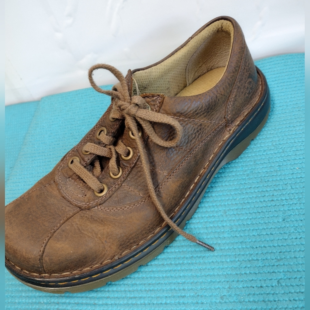 Dr. Martens John Men's pebbled Leather Shoes Lace Up Size 9M